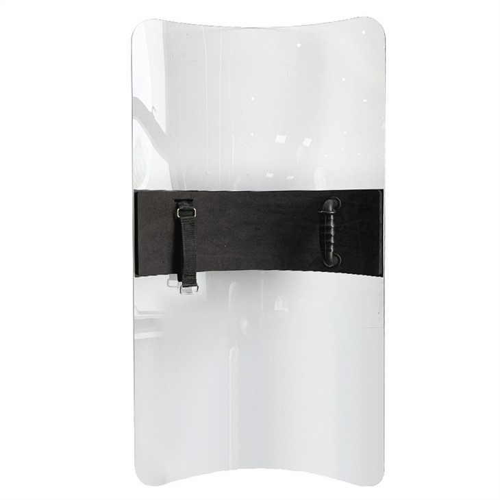 Rectangular Anti Riot Shield Police Military Equipment With PC Material