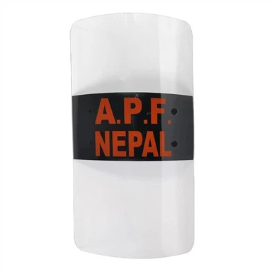 Nepal Anti İsyan Kalkanı PC Malzemeli Polis Koruyucu Kalkan